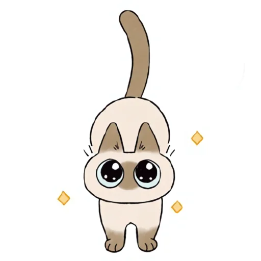 🤩 Стикер «シャム猫あずき» для Telegram