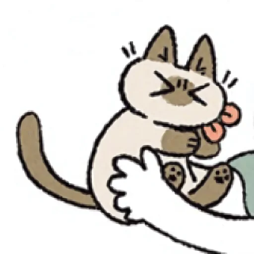 😝 Стикер «シャム猫あずき» для Telegram