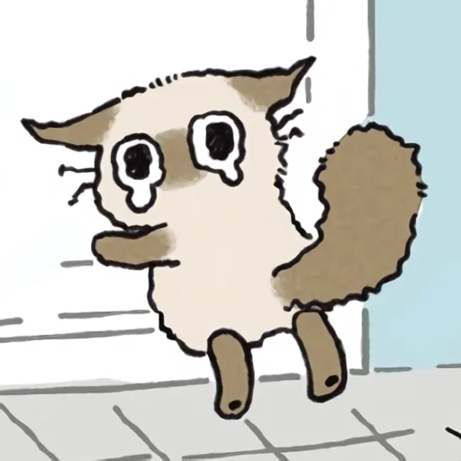 😢 Стикер «シャム猫あずき» для Telegram