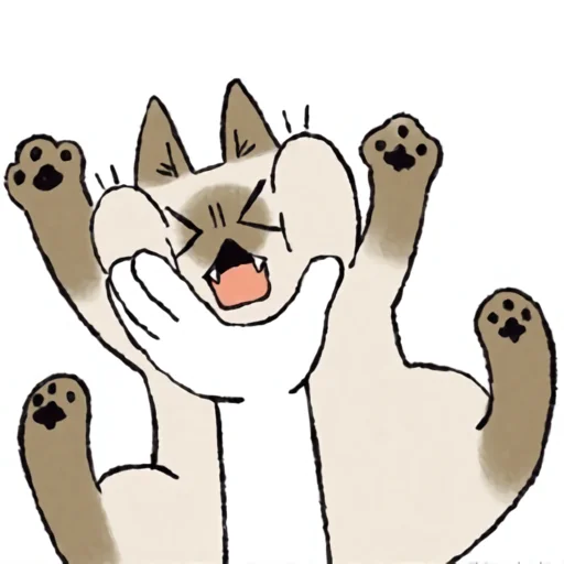 ☹️ Стикер «シャム猫あずき» для Telegram