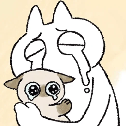 😭 Стикер «シャム猫あずき» для Telegram