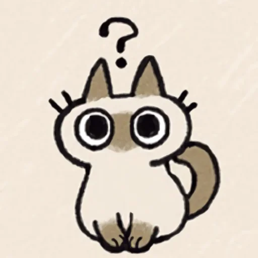 ❓ Стикер «シャム猫あずき» для Telegram