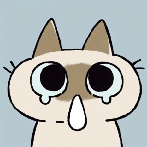 😭 Стикер «シャム猫あずき» для Telegram