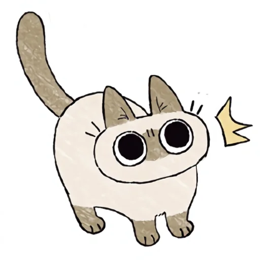 ❗️ Стикер «シャム猫あずき» для Telegram