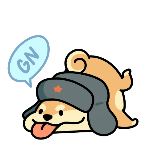 😴 Стикер «dogwifshapka» для Telegram
