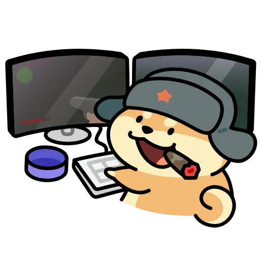 ⌨️ Стикер «dogwifshapka» для Telegram