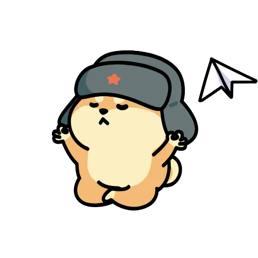 ✈️ Стикер «dogwifshapka» для Telegram