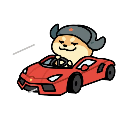 🚘 Стикер «dogwifshapka» для Telegram