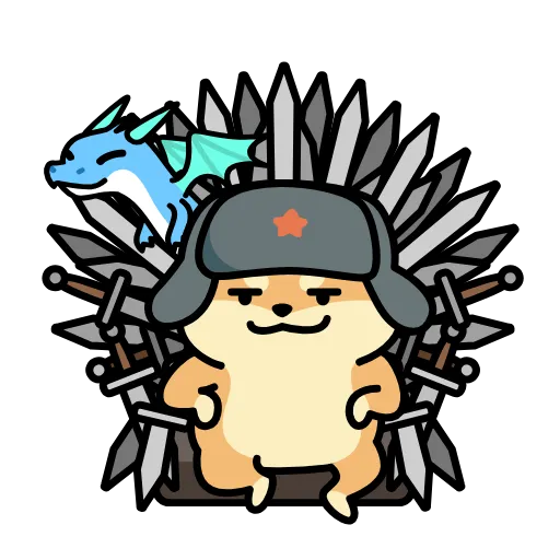 🏆 Стикер «dogwifshapka» для Telegram