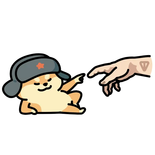 👉 Стикер «dogwifshapka» для Telegram