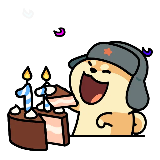 🎂 Стикер «dogwifshapka» для Telegram