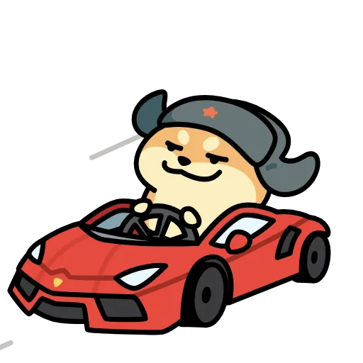 🚘 Эмодзи «Dog Wif Shapka» для Telegram