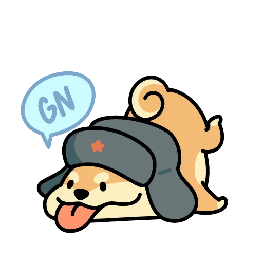 😴 Эмодзи «Dog Wif Shapka» для Telegram