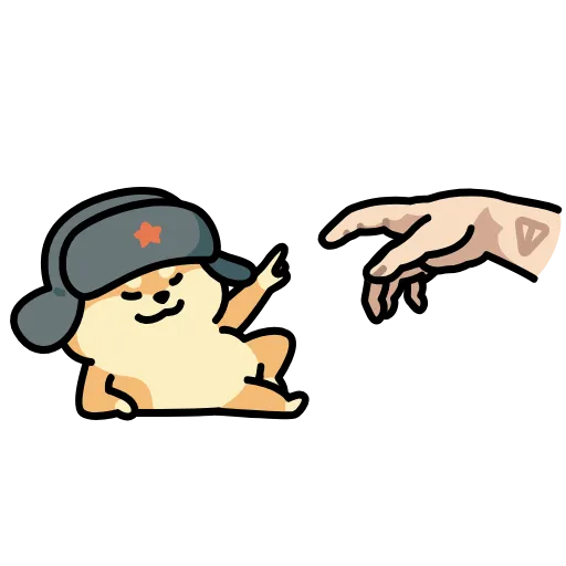 👈 Эмодзи «Dog Wif Shapka» для Telegram