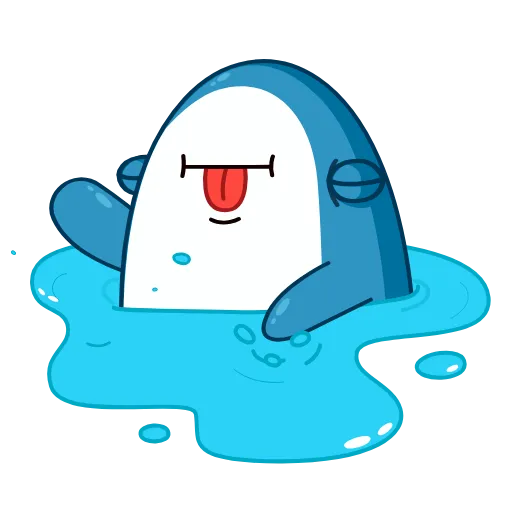 🛀 Стикер «Акулина» для Telegram