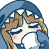 ⭐ Эмодзи «SHARK GIRL» для Telegram