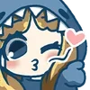 ⭐ Эмодзи «SHARK GIRL» для Telegram