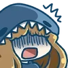 ⭐ Эмодзи «SHARK GIRL» для Telegram