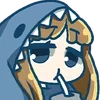 ⭐ Эмодзи «SHARK GIRL» для Telegram