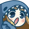 Стикерпак SHARK GIRL для Telegram