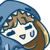 ⭐ Эмодзи «SHARK GIRL» для Telegram