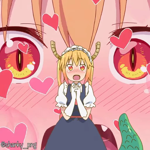 Стикерпак Maid Dragon для Telegram — скачать