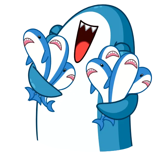 🤗 Стикер «Акула» для Telegram
