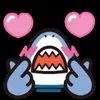 😍 Эмодзи «small sharky» для Telegram