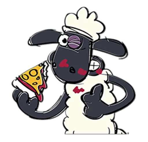😉 Стикер «Shaun the Sheep» для Telegram