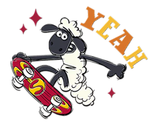 😀 Стикер «Shaun the Sheep» для Telegram