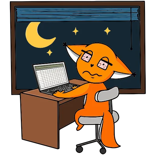 😴 Эмодзи «Ши в офисе» для Telegram