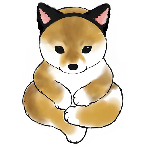 👍 Стикер «Шиба и Нян» для Telegram