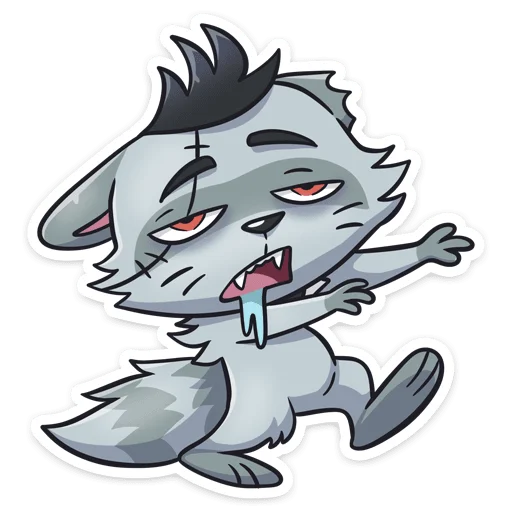 🧟‍♂ Стикер «Енот Шип без надписей» для Telegram