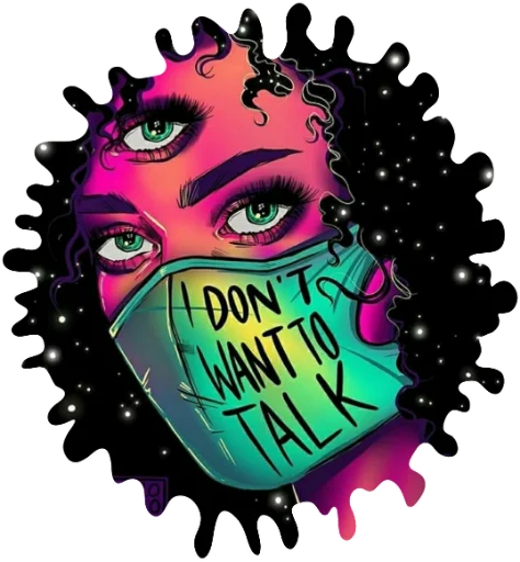 🤫 Стикер «Shizoterika» для Telegram