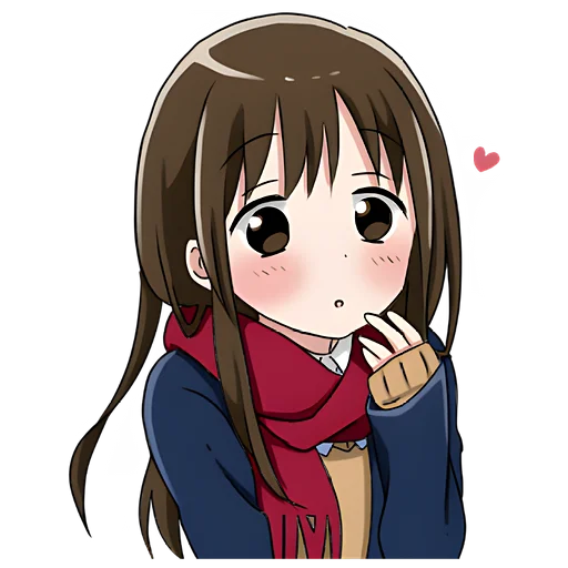 🥰 Стикер «Школьница тян» для Telegram