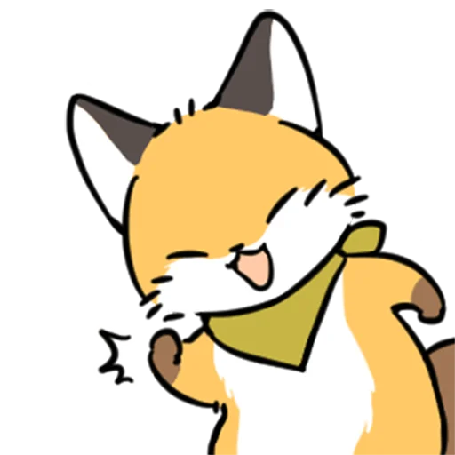 ✊ Стикер «short-legged fox v.2 //» для Telegram