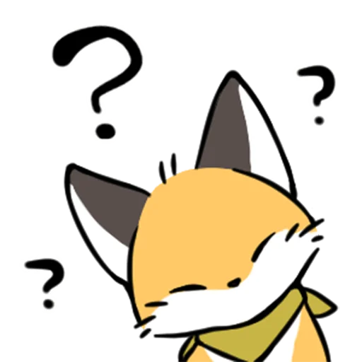 ❓ Стикер «short-legged fox v.2 //» для Telegram