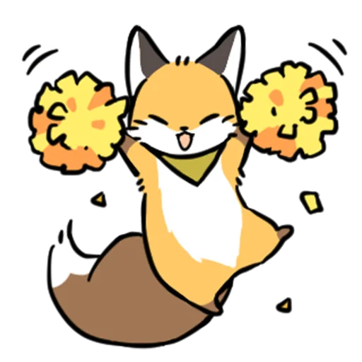 🎉 Стикер «short-legged fox v.2 //» для Telegram