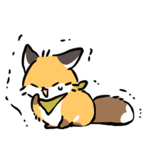 😖 Стикер «short-legged fox v.2 //» для Telegram