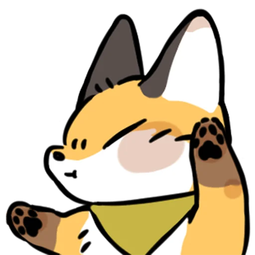 🥴 Стикер «short-legged fox v.2 //» для Telegram