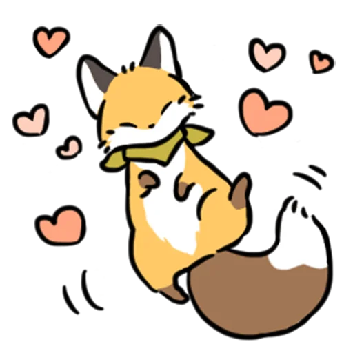 ❤️ Стикер «short-legged fox v.2 //» для Telegram