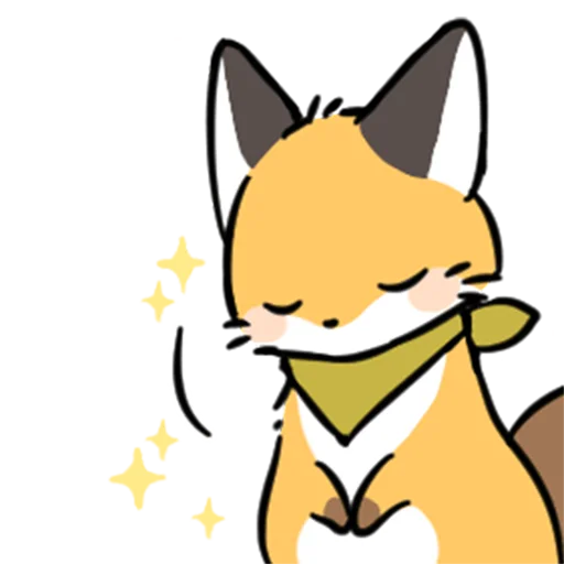 😌 Стикер «short-legged fox v.2 //» для Telegram