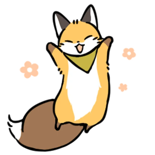 😛 Стикер «short-legged fox v.2 //» для Telegram