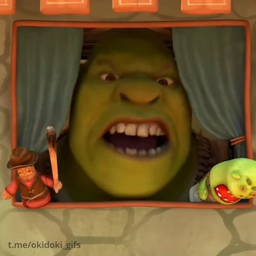 😡 Стикер «Шрек / Shrek» для Telegram