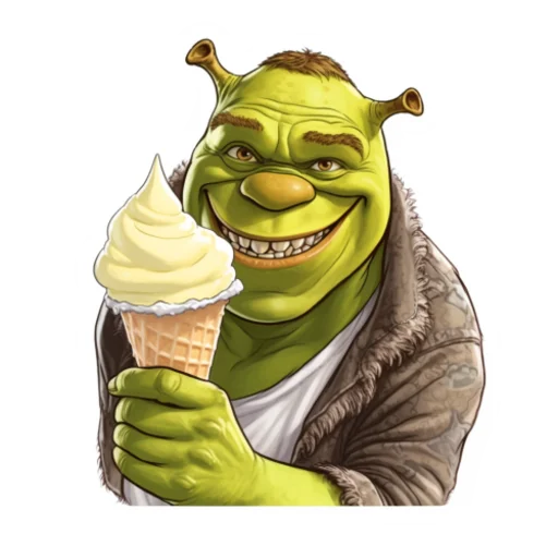 🍦 Стикер «Shrek» для Telegram