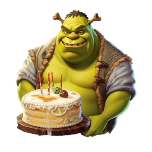 🎂 Стикер «Shrek» для Telegram