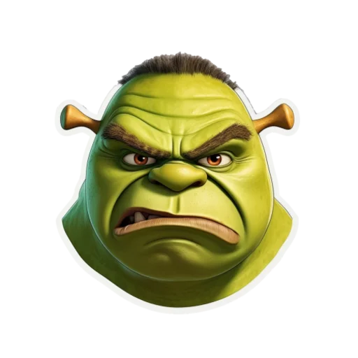 Стикерпак Shrek для Telegram — скачать