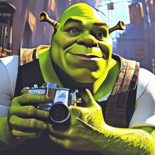 Стикерпак Shrek AI для Telegram — скачать