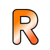 ☺️ Эмодзи «Оранжевые буквы, русские и английские» для Telegram