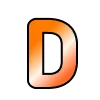 😉 Эмодзи «Оранжевые буквы, русские и английские» для Telegram
